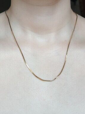 Monet S Gold Tone Chain 19"  With Unique Clasp